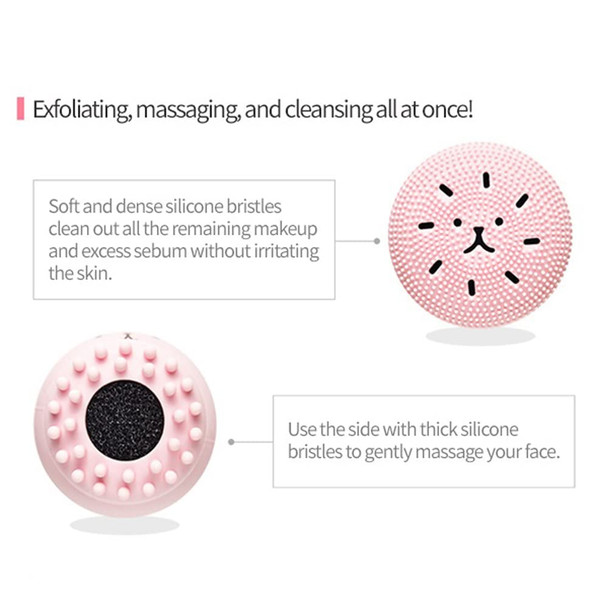 ETUDE HOUSE My Beauty Tool Jellyfish Silicon Brush - All in One Deep Pore Cleansing Sponge & Brush, for Exfoliating, Massage, Cleansing Soft Brush