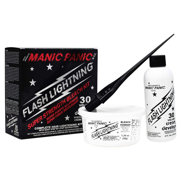 Manic Panic Flash Lightning Hair Color Bleach Kit 30 Volume, 113g