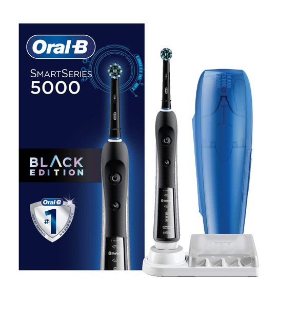 Oral-B Pro 5000 Smartseries Electric Toothbrush With Bluetooth Connectivity, Black Edition (Powered By Braun)