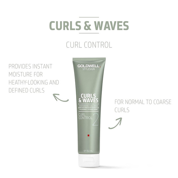 Goldwell StyleSign Curls & Waves Curl Control 2 Moisturizing Curl Cream for Healthy, Defined Curls 150mL
