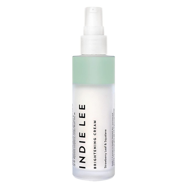 Indie Lee Brightening Cream - Centella Asiatica & Strawberry Leaf Extract for a Radiant, Antioxidant Plumping Cream - Moisturizing Face Cream with Brightening Safflower Oil & Squalane Oil (50ml)