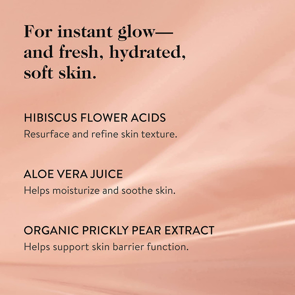 goop Flower Acids Resurfacing Toner | Hibiscus Flowers and Prickly Pear Flowers | 4 fl oz | Toner to Soften, Brighten, Smooth, and Resurface Skin | Paraben and Silicone Free