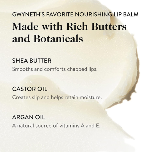 goop Clean Nourishing Lip Balm | Dermatologist Tested | 0.16 oz | Moisturizing Clean Lip Balm to Nourish Chapped, Cracked or Dry Lips | Paraben and Silicone Free