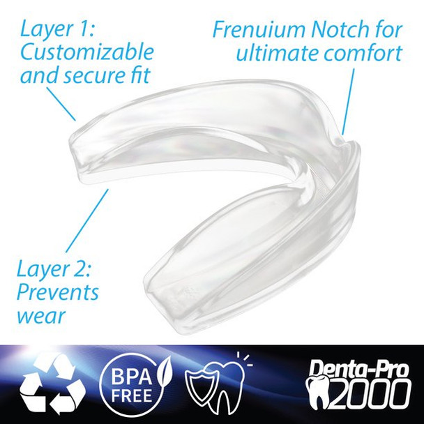 Professional Teeth Grinding Mouth Guard Eliminate TMJ, Includes 3 Dental Guards by DentaPro