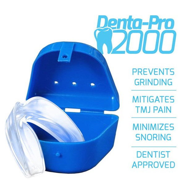 Professional Teeth Grinding Mouth Guard Eliminate TMJ, Includes 3 Dental Guards by DentaPro