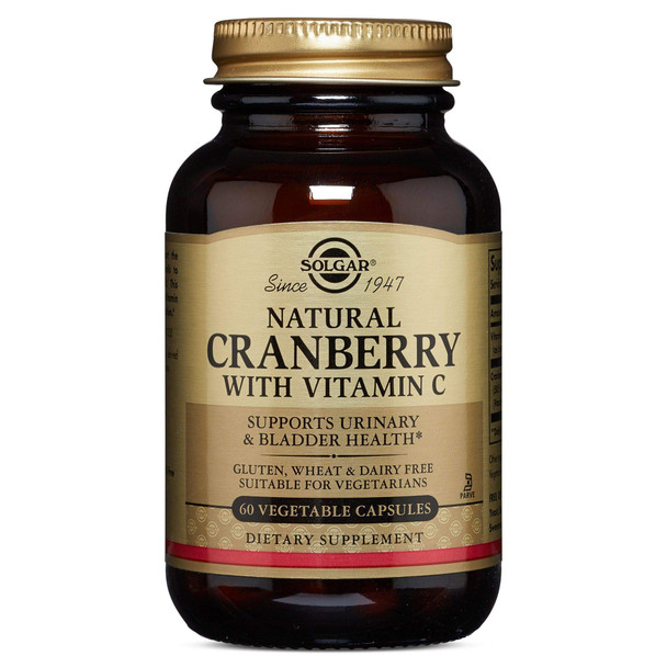 Solgar - Cranberry Extract With Vit C, 60 veggie caps