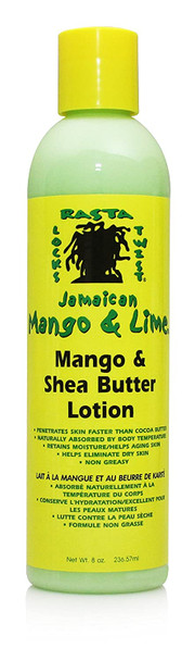 Jamaican Mango and Lime Shea Butter Lotion, 8 Ounce (Pack of 6)