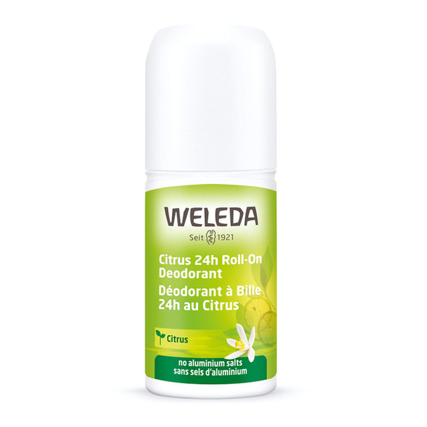 Weleda 24 Hour Roll-On Deodorant, Citrus, 1.7 Fluid Ounce