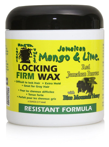 Jamaican Mango and Lime Locking Firm Hair Wax, 6 Ounce (Pack of 6)