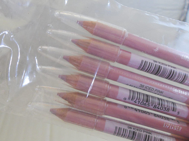 Jordana Lipliner 38 Iced Pink NET WT .046 each (6 Pack) by Jordana