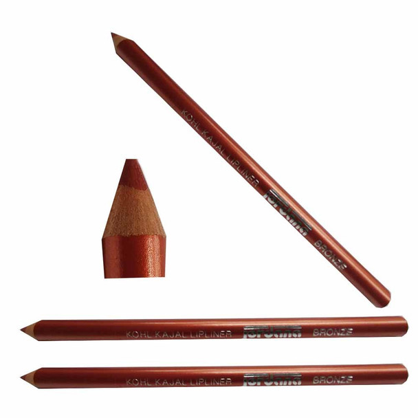 Jordana Lip Liner Pencil-Bronze Color 3Pack