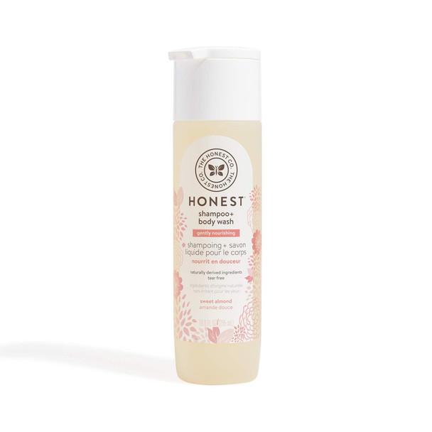 The Honest Company Gently Nourishing Shampoo & Body Wash, Sweet Almond, 10 Fl Oz (Pack of 1)