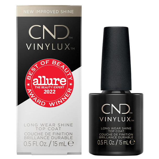 Top Coat Longwear Nail Polish by CND, Gel-like Shine & Chip Resistant, High Gloss, 0.5 Fl Oz (Packaging May Vary).