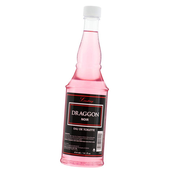 Lustray Draggon Noir Eau De Toilette, Post Shave Lotion, Soothes Skin After Shaving, 14 fl oz