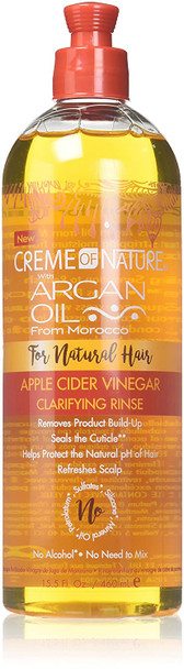 Creme of Nature with Argan Apple Cider Vinegar Clarifying Rinse, 15.5 Ounce (Pack of 1)