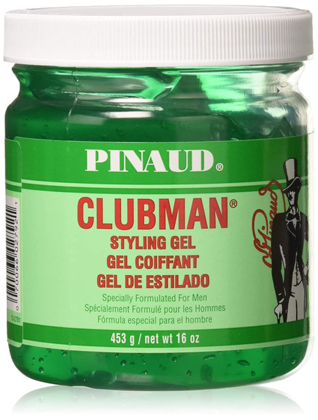 Pinaud Clubman Hair Styling Gel, Original - 16 Oz (Pack of 3)