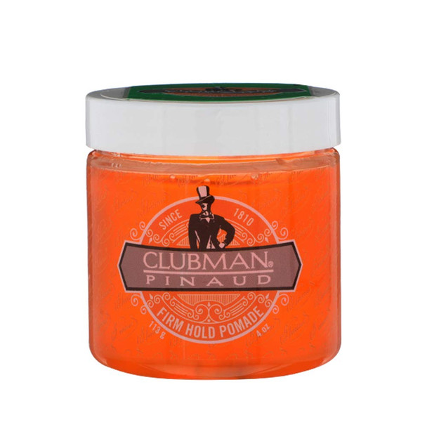 Clubman Firm Hold Pomade, Travel Size Hair Styling Gel for Men, 4 oz