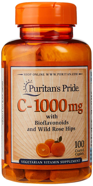 Puritan's Pride 1000 mg with Bioflavonoids & Rose Hips Supports Immune System