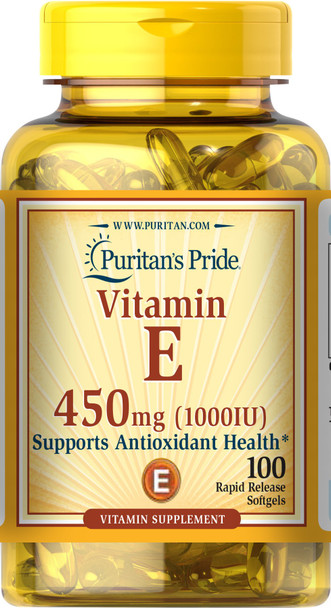 Puritan's Pride Vitamin E 450 Mg Supports Immune Function