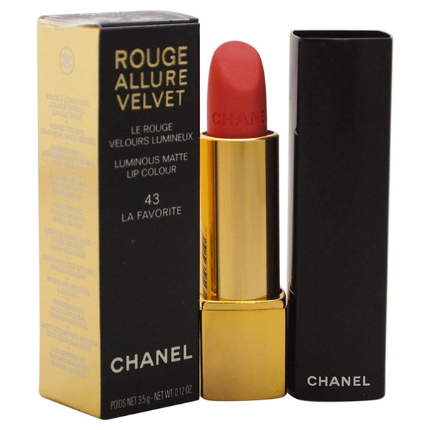 Chanel Rouge Allure Velvet Luminous Matte Lip Colour, 43 La Favorite, 0.12 Ounce
