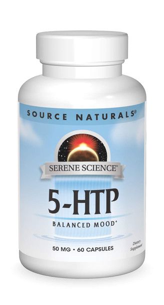 Source Naturals Serene Science 5-Htp 50Mg, Balanced Mood - 60 Capsules