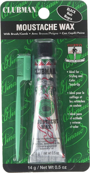 Clubman Moustache Wax Black 0.50 Oz (Pack of 2)