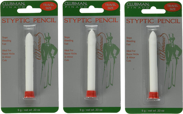 Clubman Clubman Pinaud Styptic Pencil, 0.33 oz (Pack of 3)