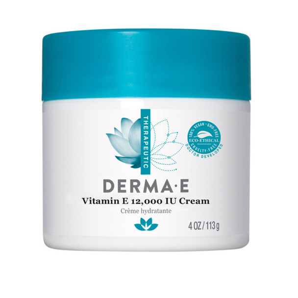 DERMA-E Vitamin E 12,000 IU Cream 4 oz + Anti-Wrinkle Renewal Skin Cream, 4 Oz + Anti-Aging Regenerative Serum 2 fl oz