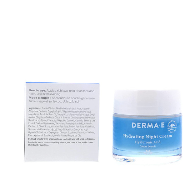 derma e Hyaluronic Acid Night Creme 2 oz (Multi-Pack)