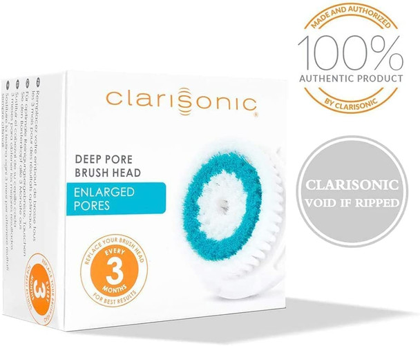 Clarisonic Mia 2 Sonic Facial Skin Cleansing Brush Head (Brush Head Replacement 2-Count)