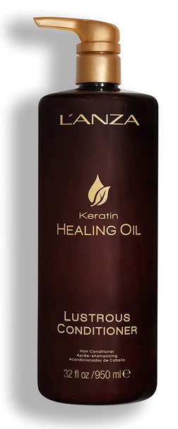 L'ANZA Keratin Healing Oil Lustrous Conditioner, 32 Fl Oz