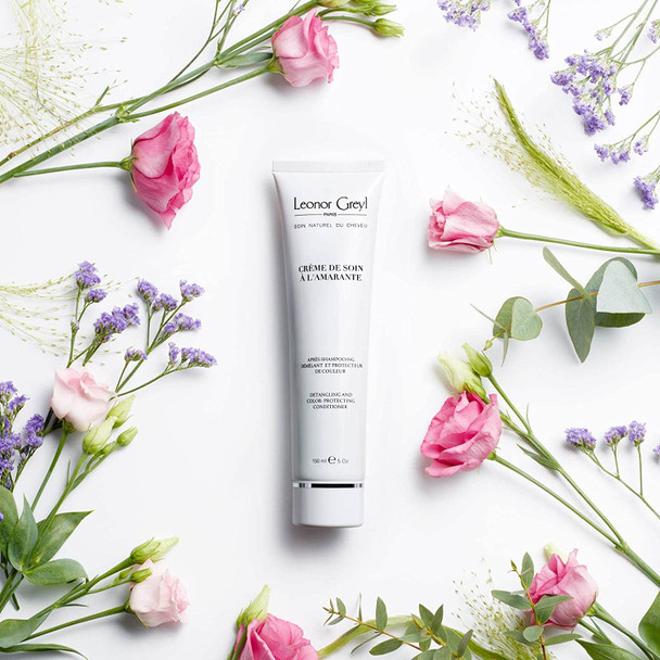 Leonor Greyl Paris - Creme De Soin a L'Amarante - Detangling and Color-Protecting Conditioner - Gluten Free & Vegan, 94% Natural Ingredients - Deep Smoothing Conditioner (5 Oz)