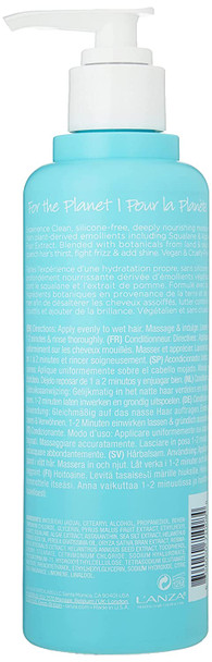 L'ANZA T.R.U.E. Pure Sustainable Conditioner - Rich with Aloe Vera and Rice Protein, Color Safe Daily Hair Care, Deeply Nourishing moisturizer, Parabens, Sulfates, and Fragrance-Free (8 Fl Oz)