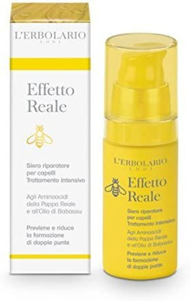 L'Erbolario Repairing serum for intensive hair treatment EFFETTO REALE - SIERO RIPARATORE PER CAPELLI 30 ml For dry and brittle hair