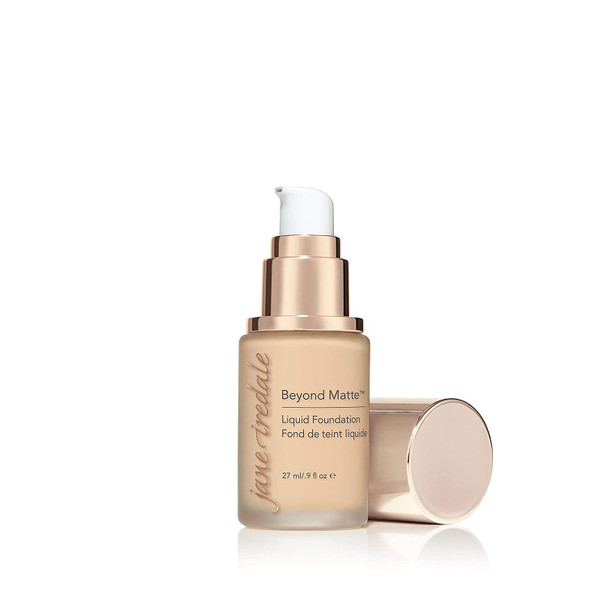 jane iredale Beyond Matte 3-in-1 Liquid Foundation Lightweight, Buildable Coverage with a Semi Matte Finish Vegan, Clean & Cruelty-Free Makeup