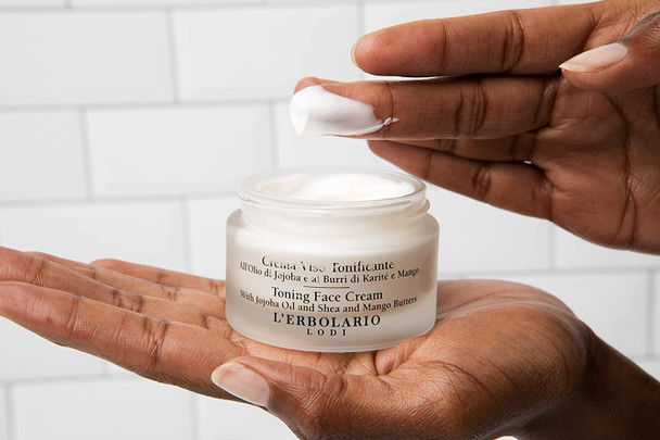 L'Erbolario - Toning Face Cream - with Jojoba Oil and Shea & Mango Butters - Skin Types, 1.6 oz (I0100112)