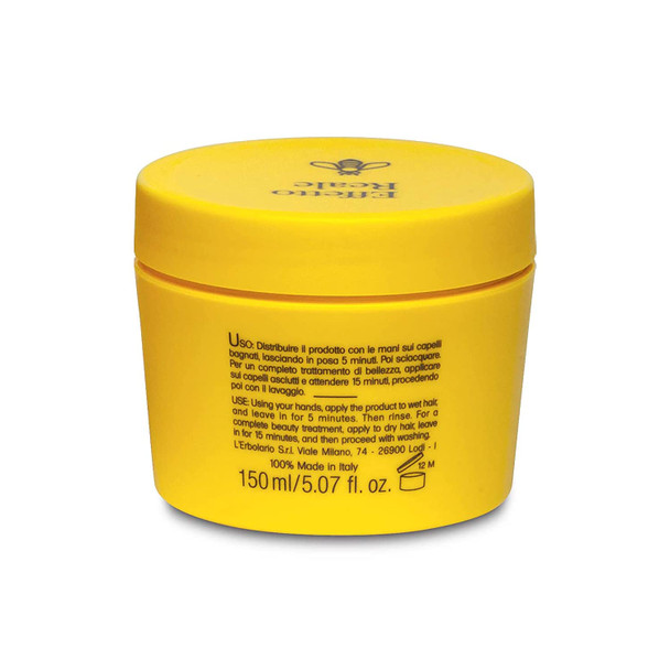 L'Erbolario Effetto Reale Super Nourishing Hair Mask - Restores Body to Damaged Hair - Leaves Hair Strong and Radiant - Promotes Healthy Growth - Silicone Free - Suitable for Dry Hair - 5.07 oz