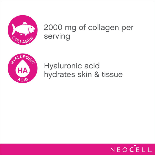 NeoCell Marine Collagen for Radiant and Youthful Skin*, Collagen Types 1 & 3, with Hyaluronic Acid, Paleo Friendly, Gluten-Free, 120 Capsules