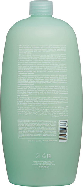 Alfaparf Milano Semi di Lino Scalp Relief Calming Micellar Low Shampoo, 1 L,8022297096636