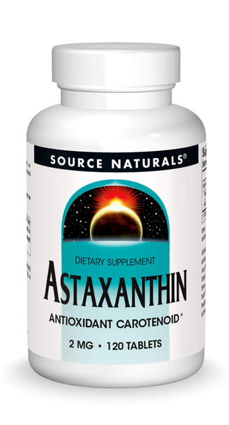 SOURCE NATURALS Astaxanthin 2 Mg Tablet, 120 Count