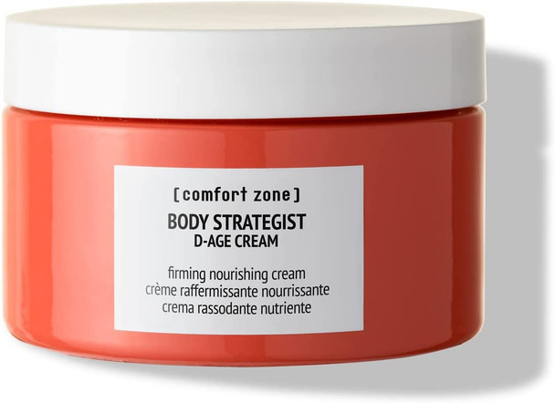 Comfort Zone Body Strategist D-Age Cream - 180ml Tub - Scented Body Cream - Firming, Elasticising - Nourishing - Silky Smooth Texture - Natural Ingredients