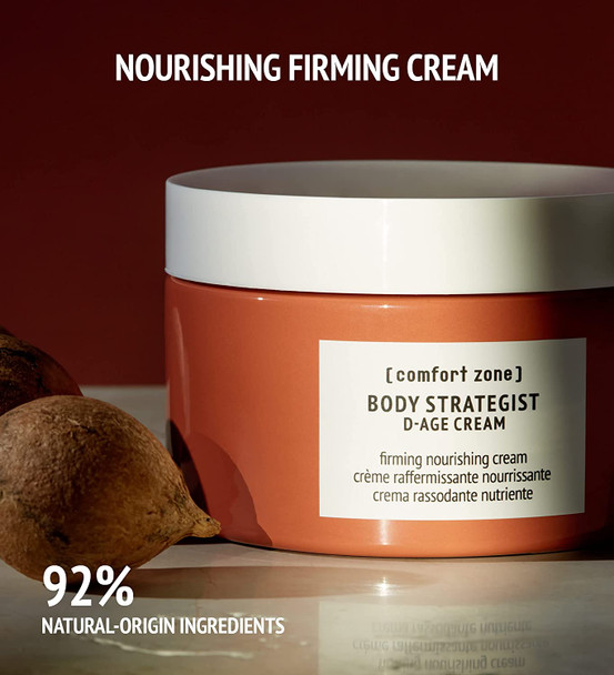 Comfort Zone Body Strategist D-Age Cream - 180ml Tub - Scented Body Cream - Firming, Elasticising - Nourishing - Silky Smooth Texture - Natural Ingredients