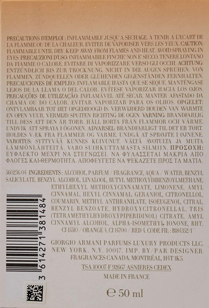 Armani Sun Di Gioia Spray Perfume