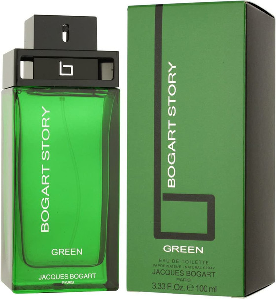 Jacques Bogart Story Green Eau de Toilette Spray for Men, 139017