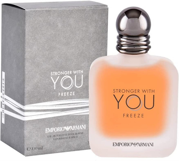 Emporio Armani Unisex VAPORIZADOR GIORGIO ARMANI STRONGER WITH YOU EAU DE TOILETTE POUR HOMME FREEZE 100ML VAPORIZER, Negro, Only UK