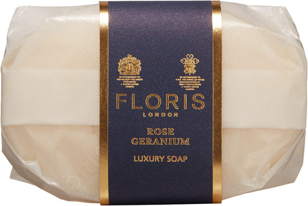Floris London Rose Geranium Luxury Soap Collection 3 x 100 g