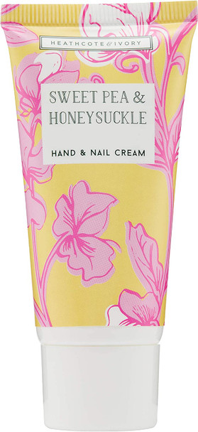 Heathcote & Ivory Sweet Pea & Honeysuckle Hand Care Set | 2 x 30ml Hand Cream & 20ml Antibacterial Hand Spray | Vegan Friendly | Travel Friendly Sizes