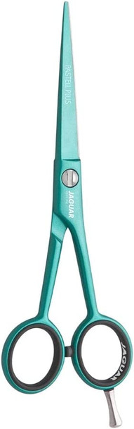 Jaguar White Line Pastel Plus Offset Hairdressing Scissors, 5.5-Inch Length, Mint, 0.03402 kg