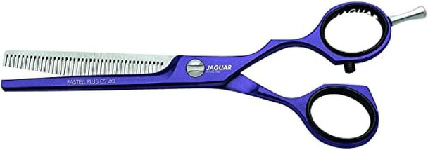 Jaguar White Line Pastel Plus 40 Offset Texturing Scissors, 5.5-Inch Length, Viola, 0.03698 kg 4030363126310