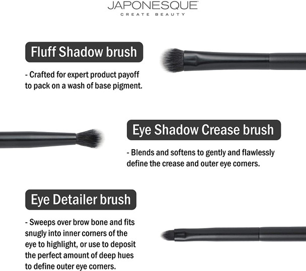 JAPONESQUE Dual Fiber Eye Brush Set